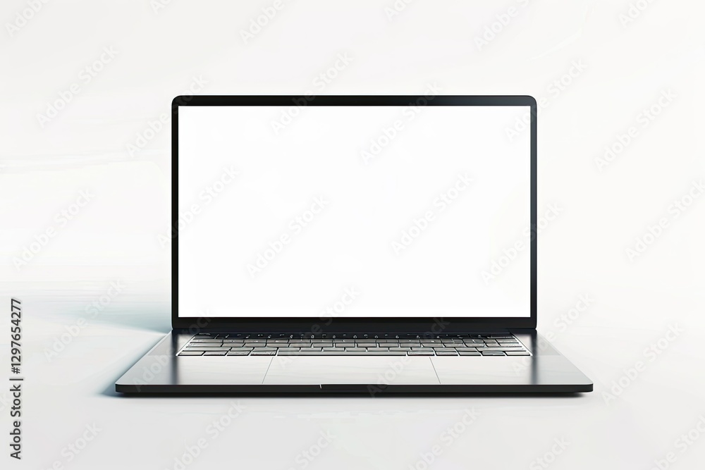 Clear Pixel Picture of Slim Modern Laptop Isolated on White Background Clear Pixel Picture of Slim Modern Laptop Isolated on White Background