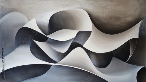 Dynamic Lines in Contemporary Art Piece