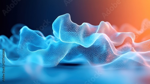 Innovative cloud computing concepts digital space high-tech rendering virtual environment aerial view futuristic design