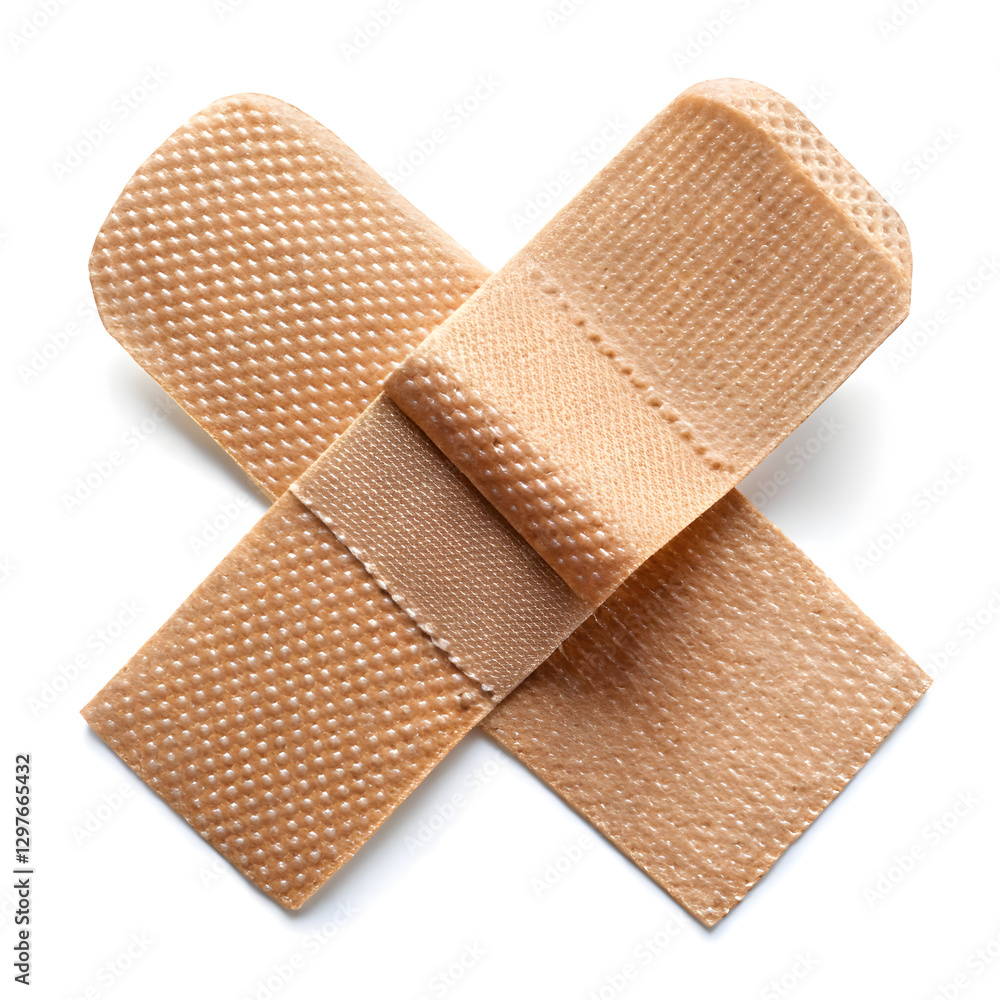 Adhesive bandage isolated on white background Adhesive bandage isolated on white background