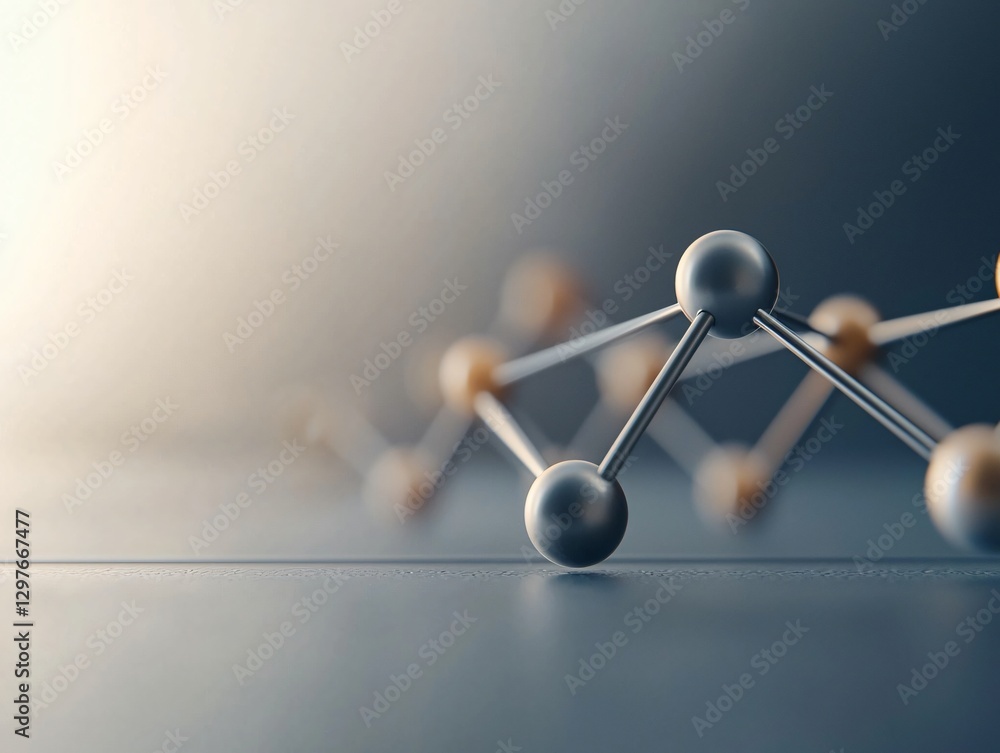 Obraz premium Self-Reshaping Smart Metal Technology Laboratory Research Facility Scientific Illustration Modern Environment Close-up View