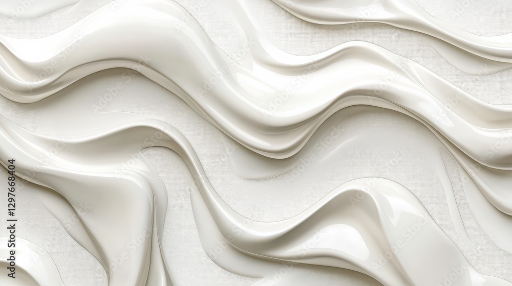 Fototapeta premium Sleek Organic Patterns on Soft Light Background