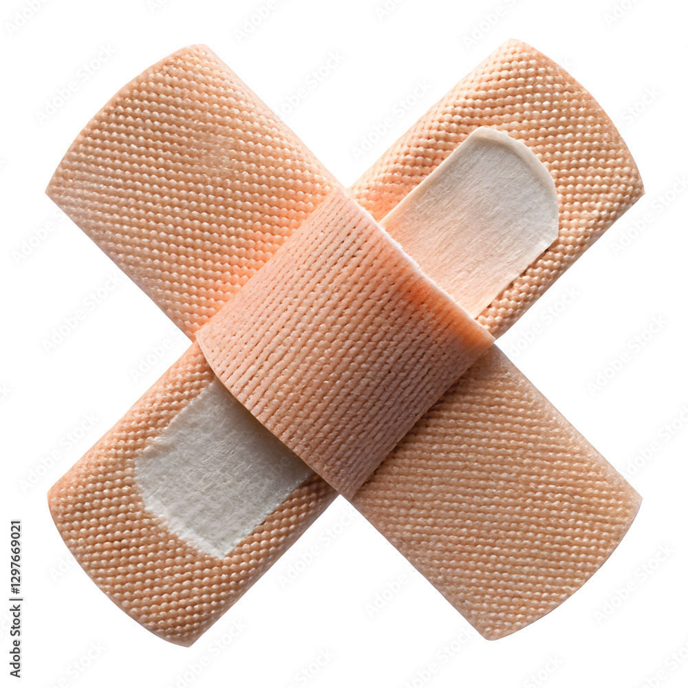 Adhesive bandage isolated on white background Adhesive bandage isolated on white background