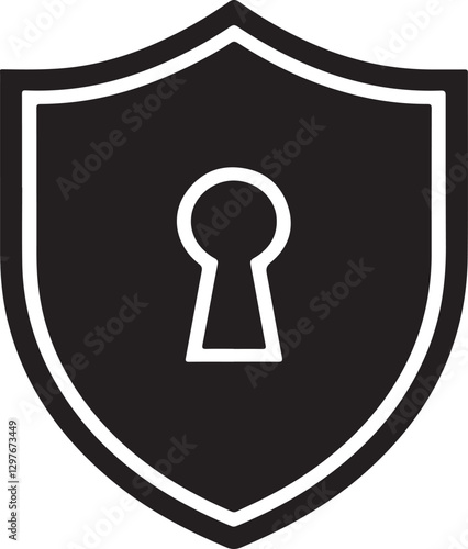 cybersecurity Symbol protection and safety in digital environments