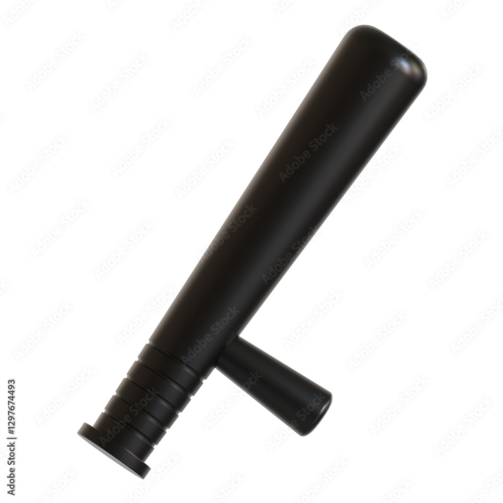 Fototapeta premium police baton 3d icon illustration