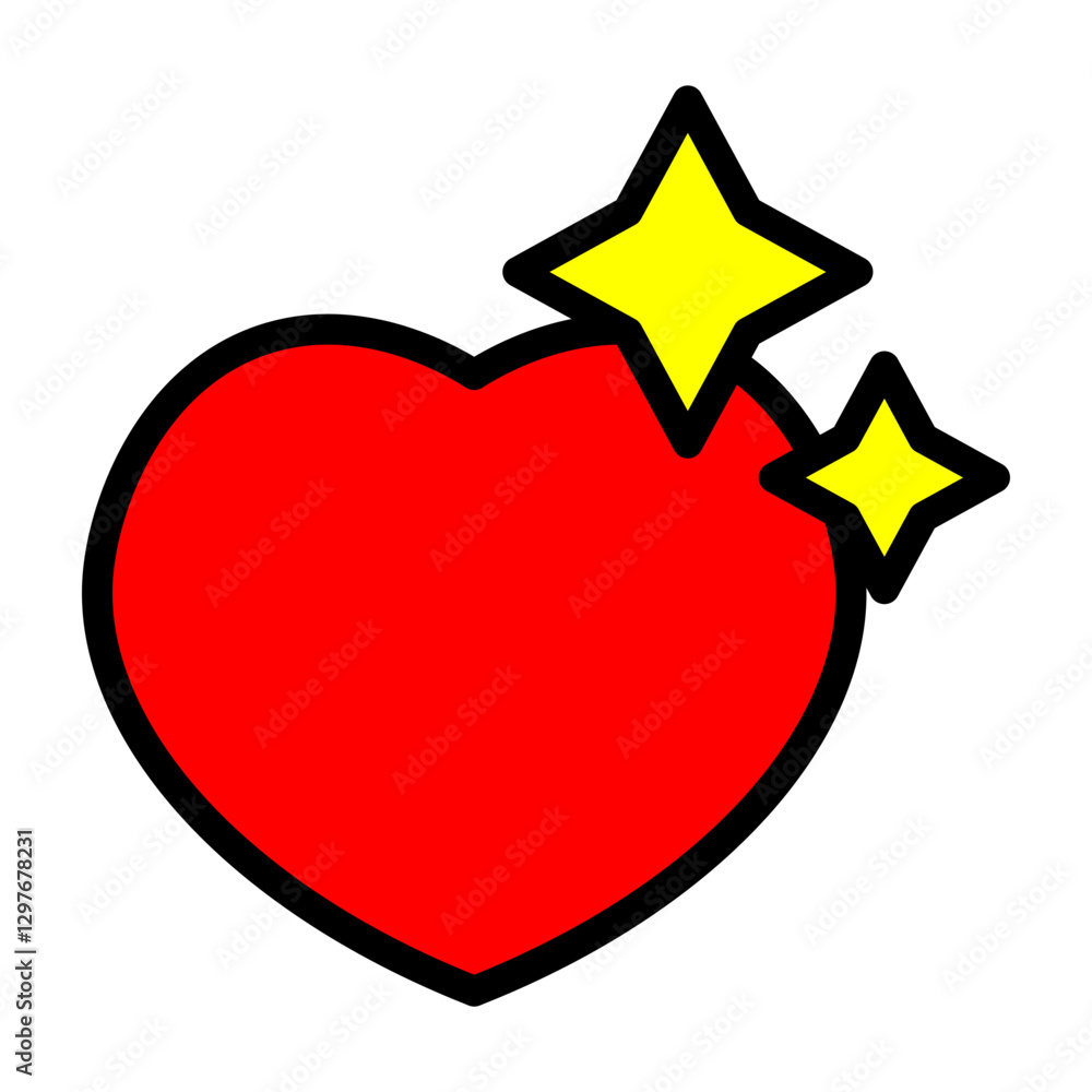 Happy Heart Vector Filled Icon Design Happy Heart Vector Filled Icon Design
