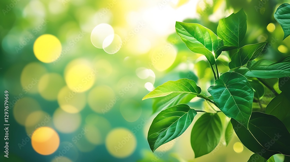Fresh green leaves illuminated by sunlight with a dreamy bokeh background. A vibrant nature scene representing growth, freshness, sustainability, and eco-friendly concepts.
Fresh green leaves illuminated by sunlight with a dreamy bokeh background. A vibrant nature scene representing growth, freshness, sustainability, and eco-friendly concepts.
