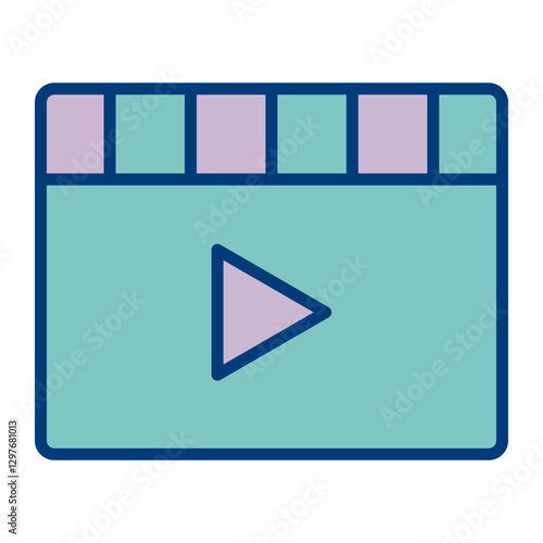 Clapperboard Vector Icon Design