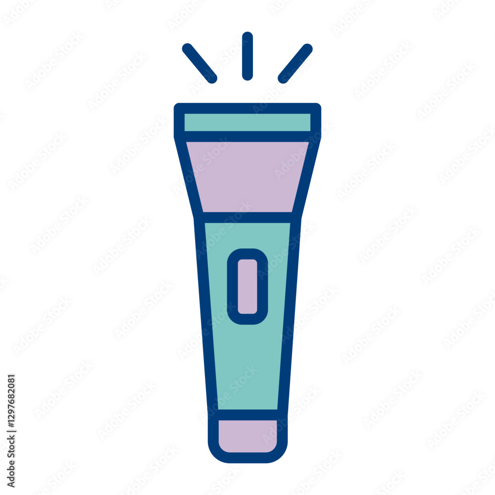 Flashlight Vector Icon Design