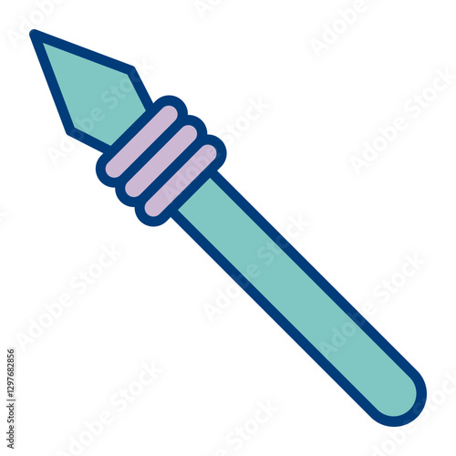 Javelin Spear Vector Icon Design