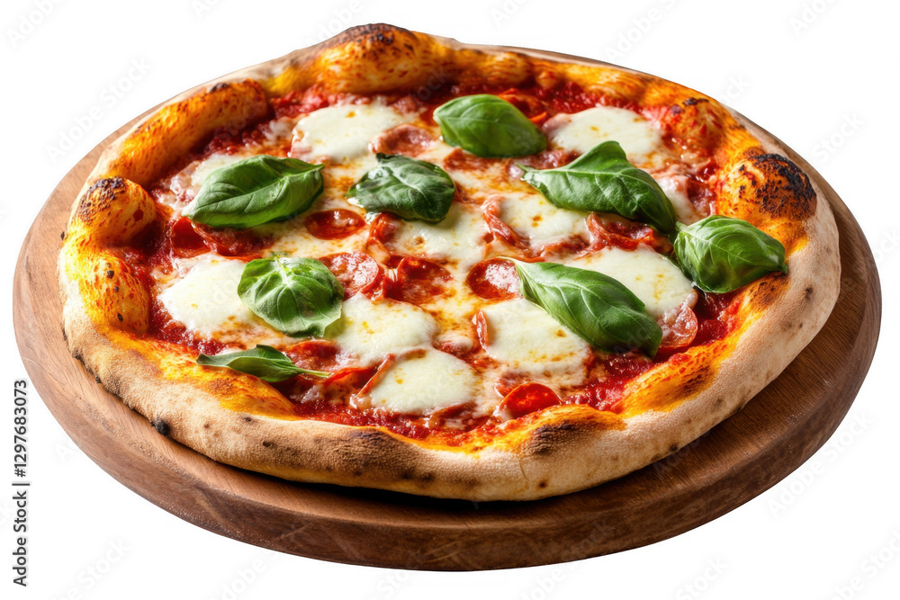 pizza on a white background pizza on a white background