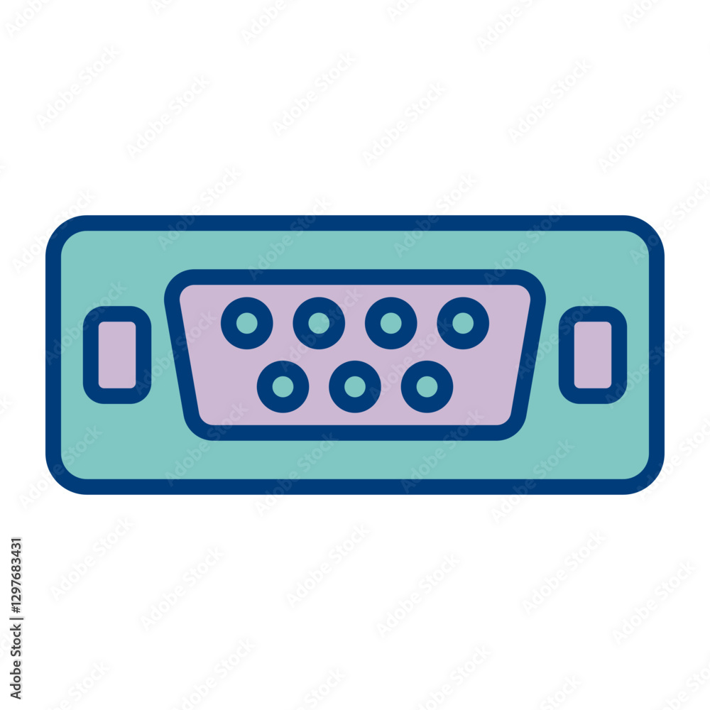 Vga Vector Icon Design