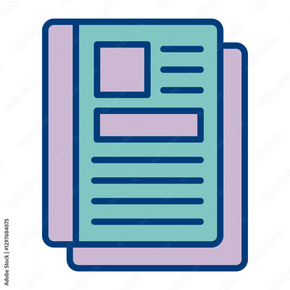 Magazine Vector Icon Design Magazine Vector Icon Design