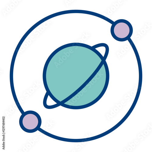 Orbit Vector Icon Design