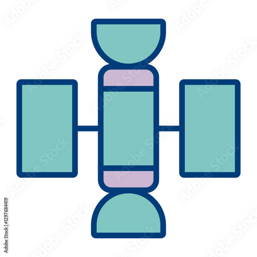 Hubble Space Telescope Vector Icon Design