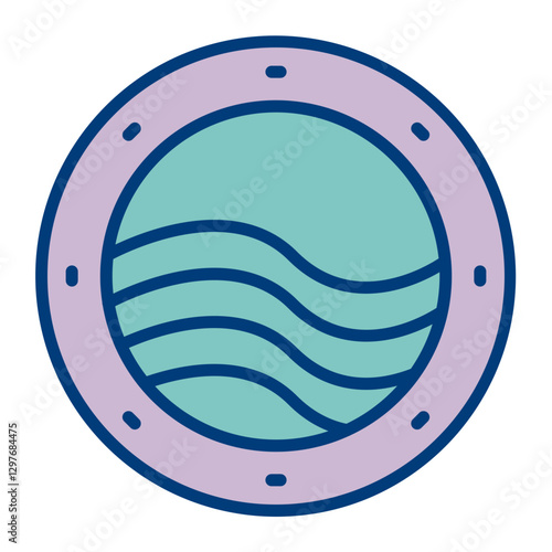 Porthole Vector Icon Design