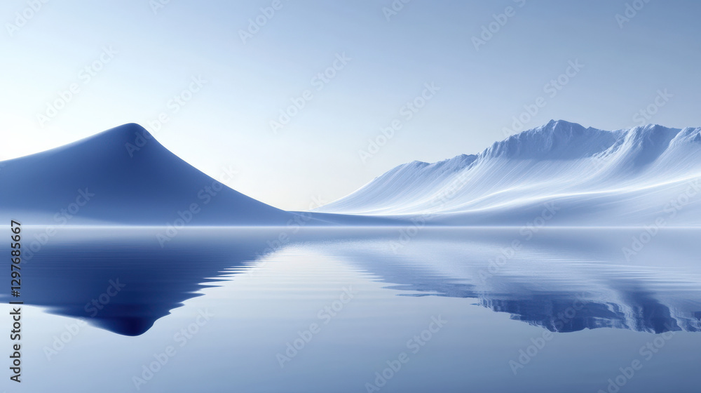 Fototapeta premium The Reflection of Mountains in the Lake