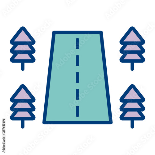 Roadside Vector Icon Design