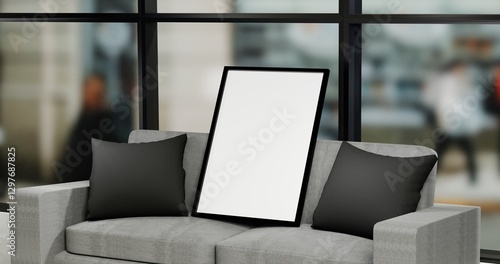 Wallpaper Mural Frame photo modern office interior with armchair | Photo Mockup Studio stand on Wall or Sofa Torontodigital.ca