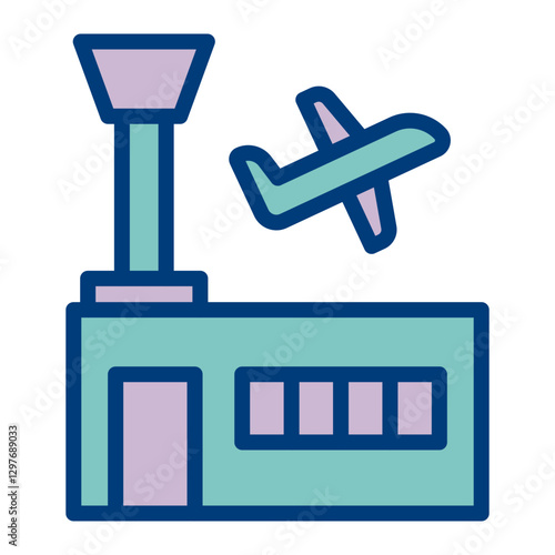 Airport Vector Icon Design