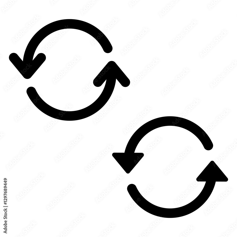 refresh icon vector design symbol templates