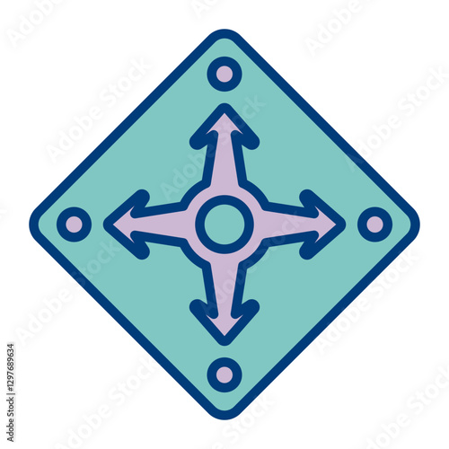 Navigation Arrow Vector Icon Design