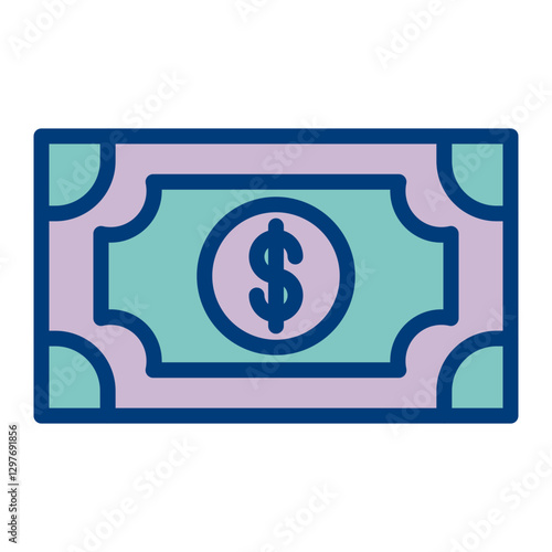 Obraz na plátně Banknote Icon Design