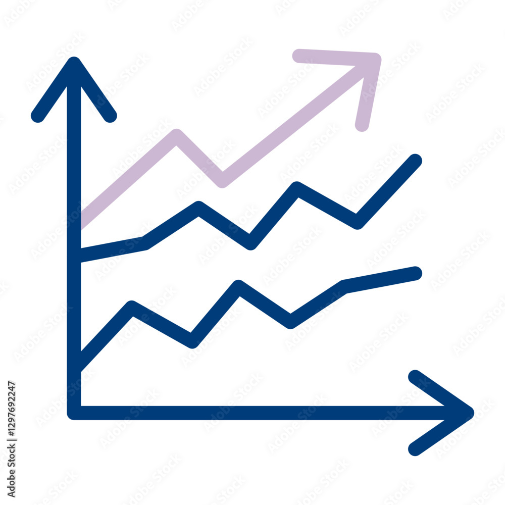 Line Graph Icon Design Line Graph Icon Design