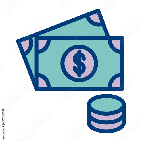Obraz na plátně Cash Money Icon Design