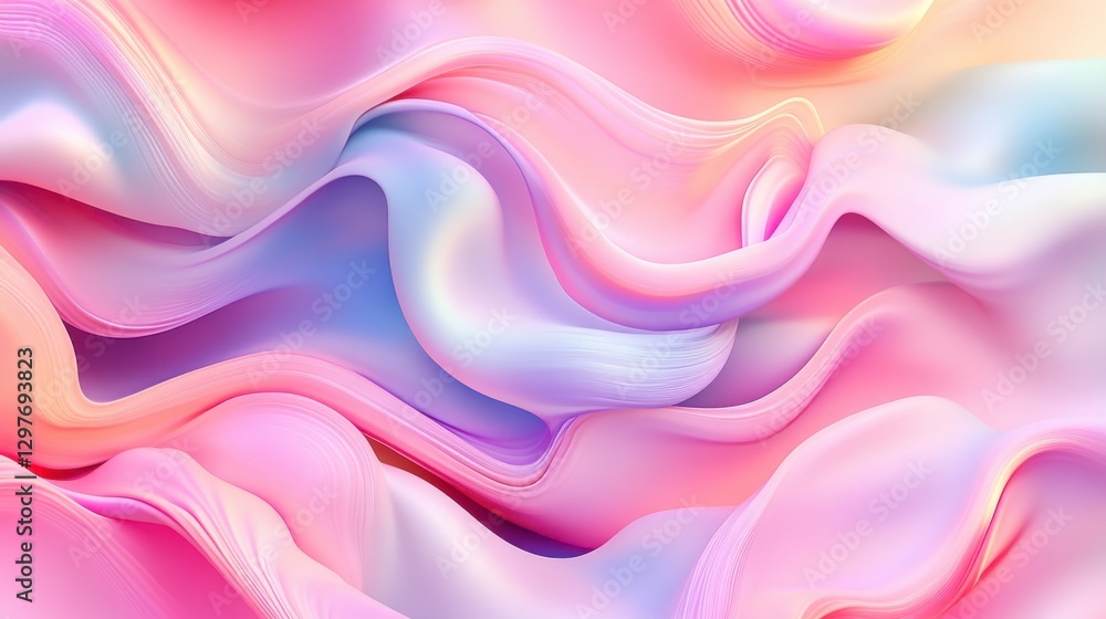 Obraz premium Dreamy Soft Gradient Blends in Colorful Sky