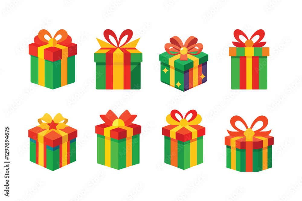 set of colorful gift boxes set of colorful gift boxes