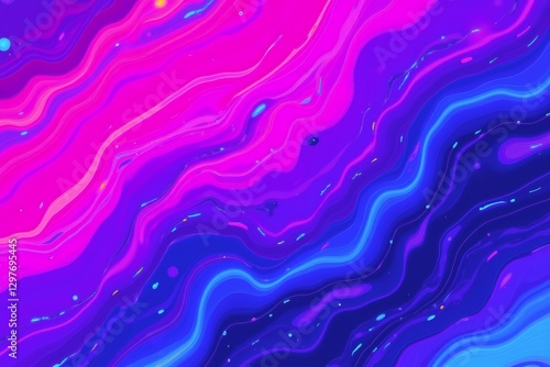 Purple blue magenta pink abstract psychedelic grainy noisy color background, vibrant textured banner backdrop design