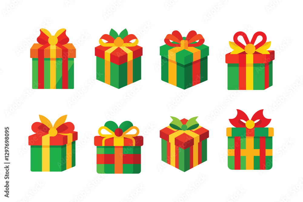 set of colorful gift boxes set of colorful gift boxes