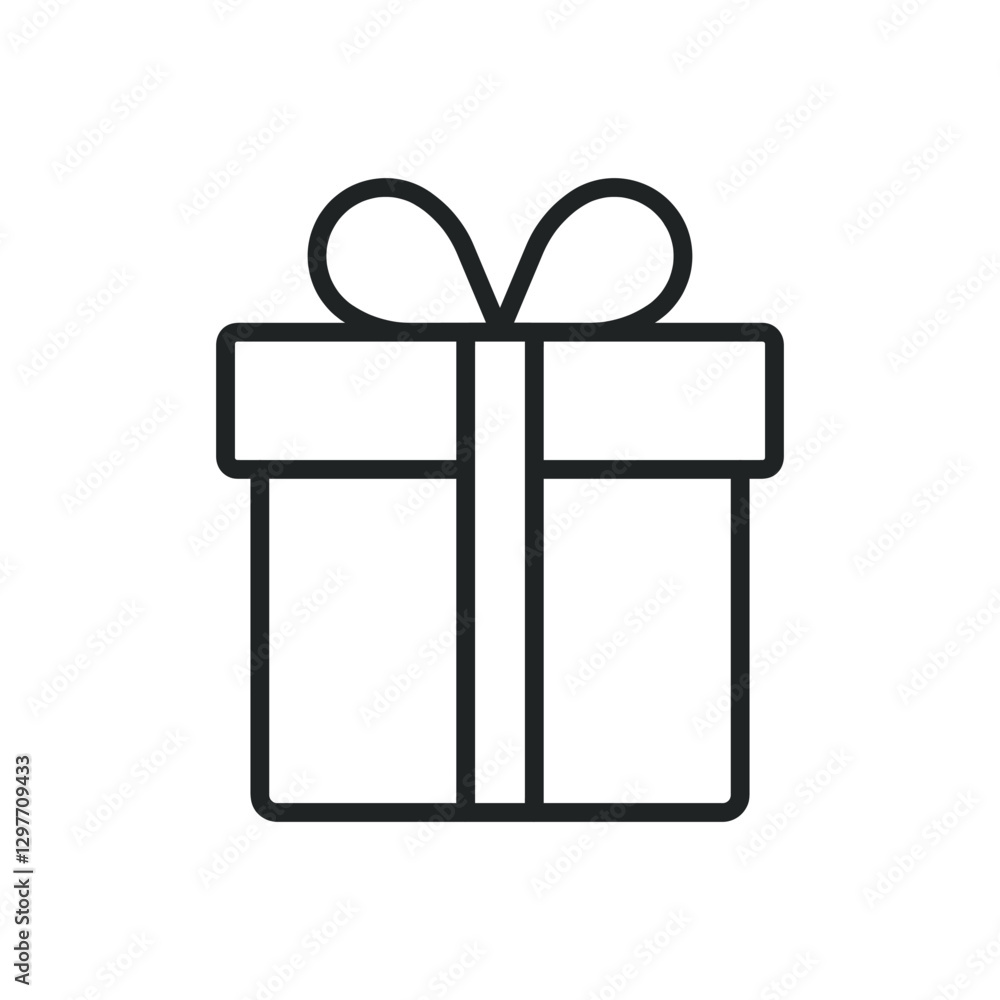 Gift, surprise, present thin line icons. Editable stroke and Perfect pixel on transparent background Gift, surprise, present thin line icons. Editable stroke and Perfect pixel on transparent background