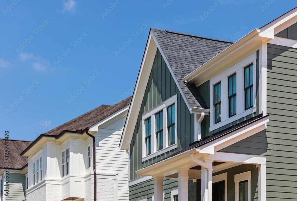 Close-up two story classic style home Close-up two story classic style home