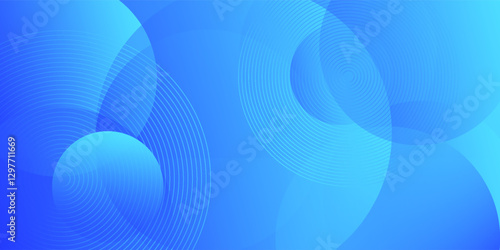 Sky blue elements with fluid gradient. Dynamic shapes composition. Vector illustration, Colorful geometric background. Abstract circle with blue background. Used to decorate billboards, Gradient shape