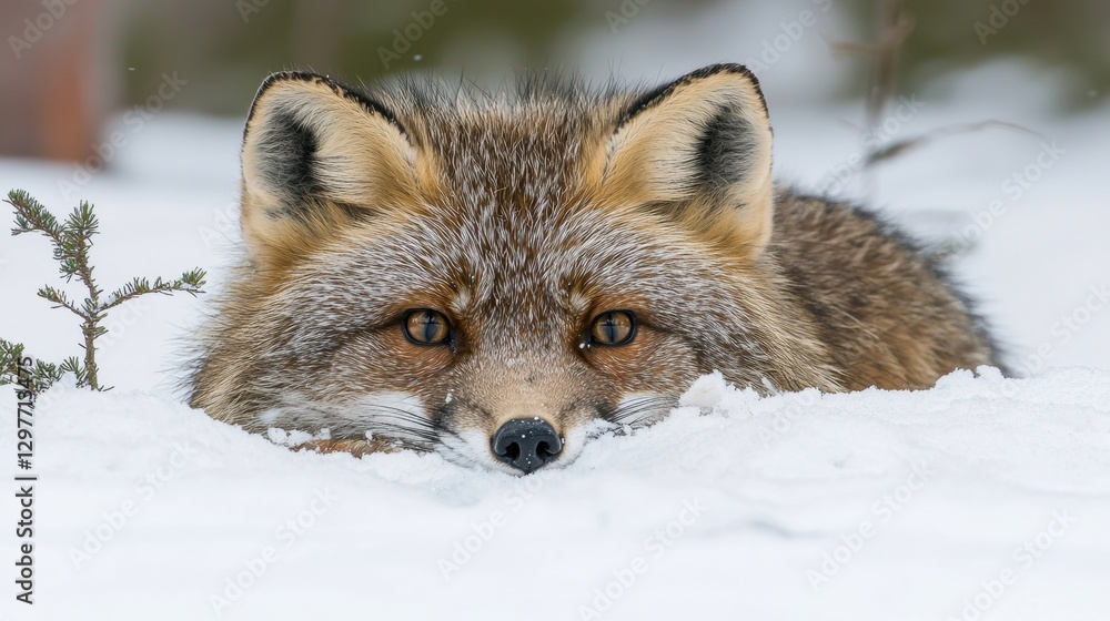 Fototapeta premium Fox in the Snow