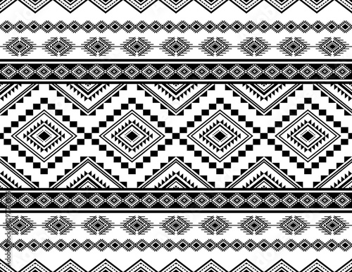 Geometric ethnic oriental seamless pattern traditional Design for background,carpet,wallpaper.clothing,wrapping,Batik fabric,Vector illustration.embroidery style, sadu