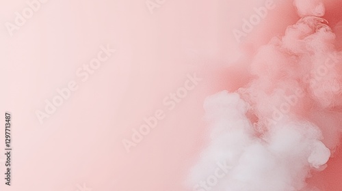 Abstract Pink and White Watercolor Background