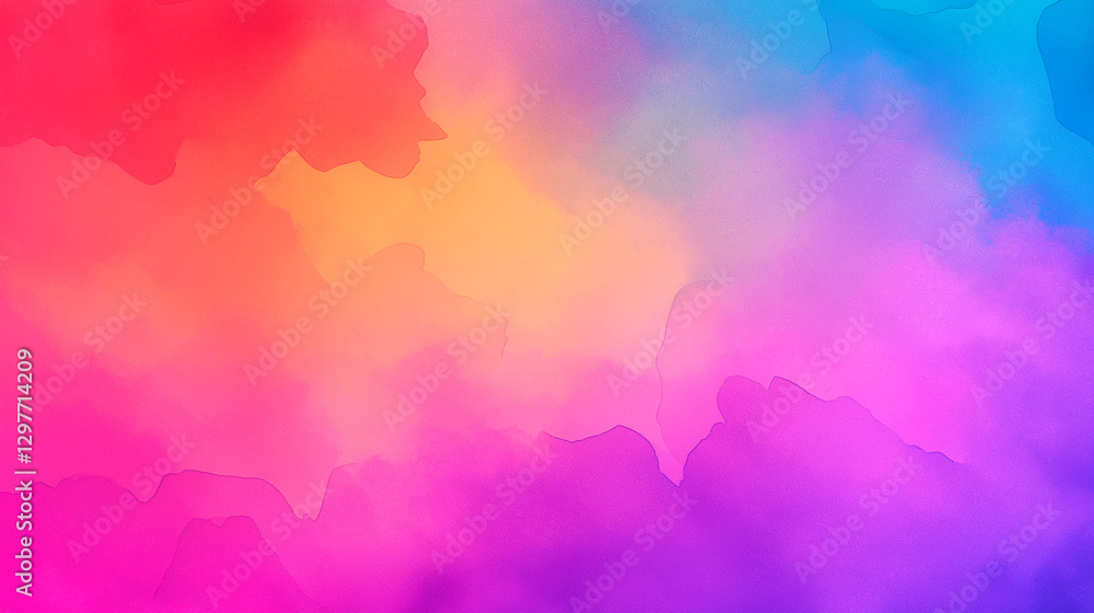 vibrant, surreal abstract background featuring dreamy watercolor textures in shades of red, orange, pink, purple, and blue, creating visually captivating atmosphere vibrant, surreal abstract background featuring dreamy watercolor textures in shades of red, orange, pink, purple, and blue, creating visually captivating atmosphere