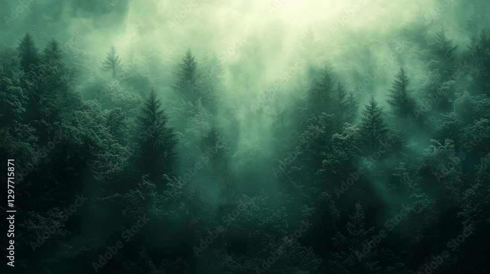 Emerald Green to Dark Forest Gradient with Rich Depth Emerald Green to Dark Forest Gradient with Rich Depth