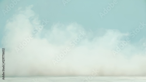 Wallpaper Mural White Dust Cloud Against a Pale Blue Sky Torontodigital.ca