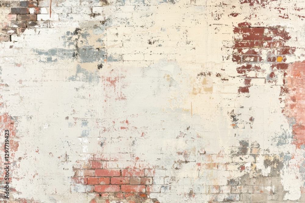 Obraz premium Weathered Brick Wall Texture for Background and Design Projects