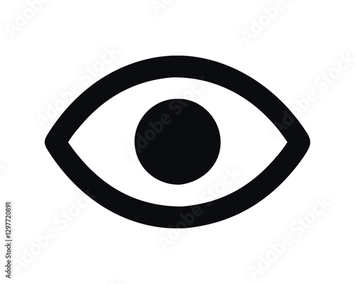 Icon user interface eye line art