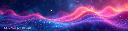 Abstract wavelet aurora background with vibrant colors and dynamic patterns, vibrant, abstract, background