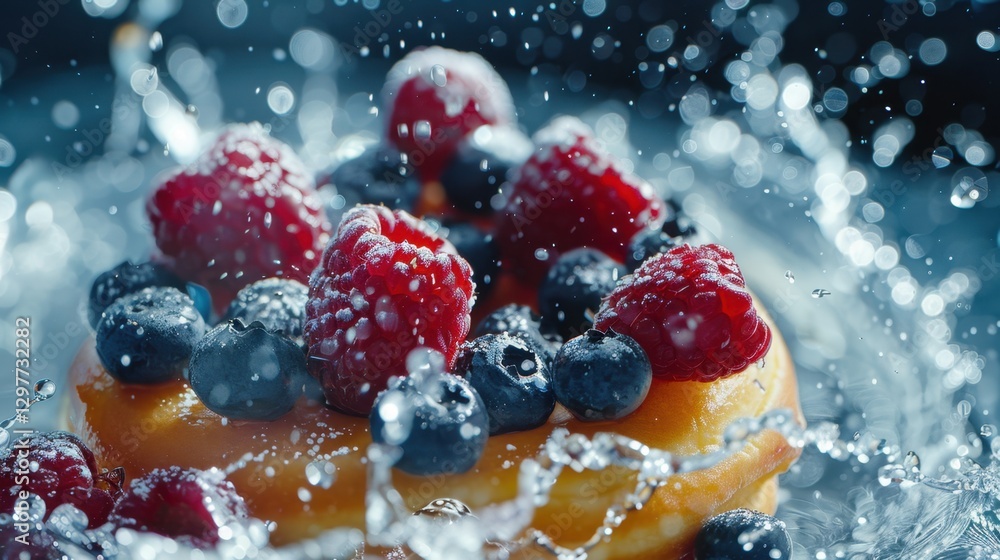 Donut: A round pastry with a center hole, fried and coated with sweet glaze or icing, often filled with fillings like chocolate, jelly, or custard.
Donut: A round pastry with a center hole, fried and coated with sweet glaze or icing, often filled with fillings like chocolate, jelly, or custard.