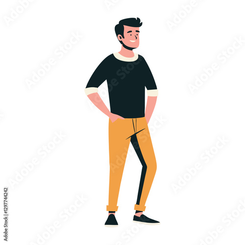 Person Standing in Casual Outfit