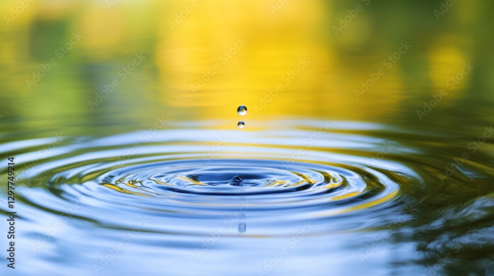 Vibrant Water Ripples and Reflections in Macro Focus Vibrant Water Ripples and Reflections in Macro Focus