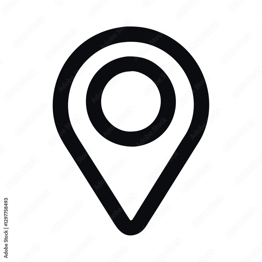 Icon user interface location pin Icon user interface location pin