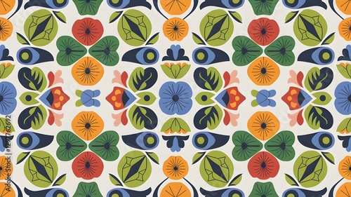 Intricate Patterns Ethnic Geometry Meets Batik Art